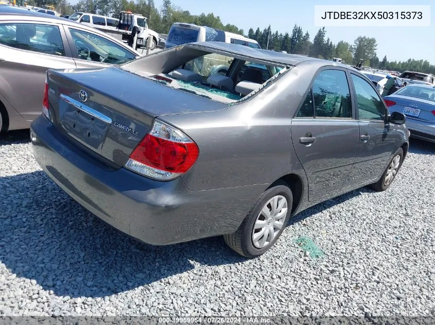 JTDBE32KX50315373 2005 Toyota Camry Le/Xle/Se