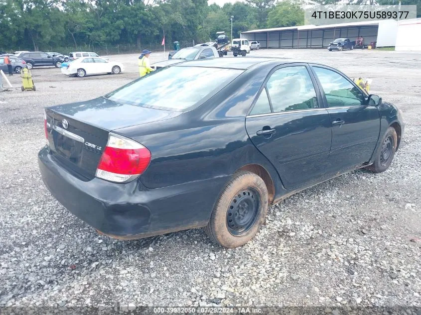 4T1BE30K75U589377 2005 Toyota Camry Le