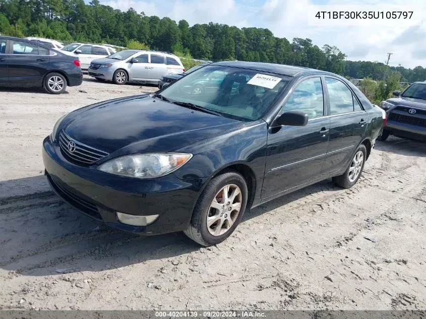 4T1BF30K35U105797 2005 Toyota Camry Xle V6