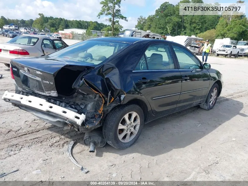 4T1BF30K35U105797 2005 Toyota Camry Xle V6