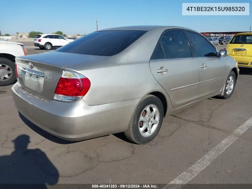 4T1BE32K15U985320 2005 Toyota Camry Le