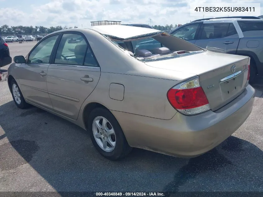 4T1BE32K55U983411 2005 Toyota Camry Le/Xle/Se