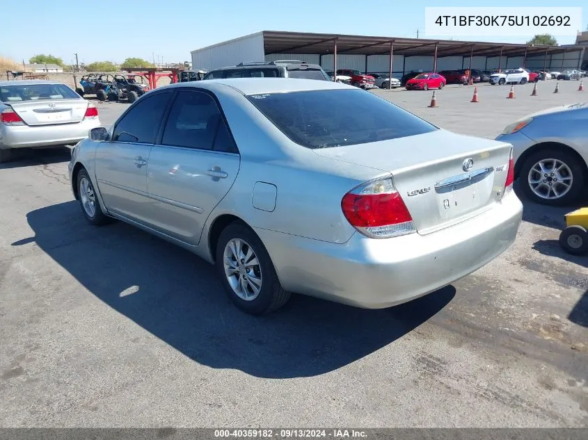 4T1BF30K75U102692 2005 Toyota Camry Le V6