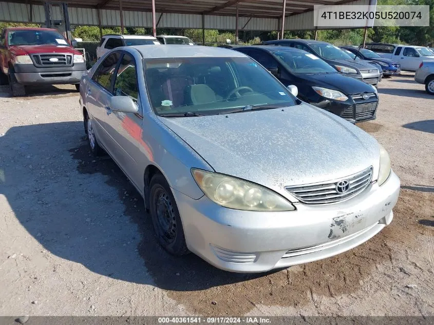 4T1BE32K05U520074 2005 Toyota Camry Le