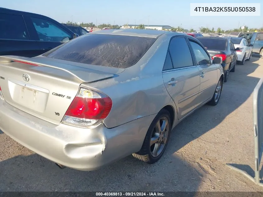 4T1BA32K55U050538 2005 Toyota Camry Se V6