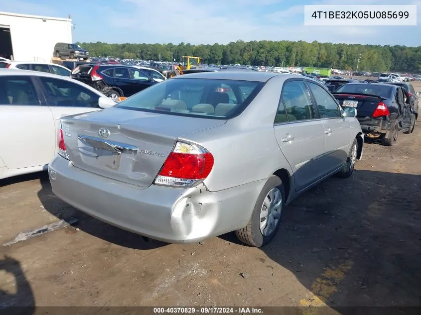 4T1BE32K05U085699 2005 Toyota Camry Le