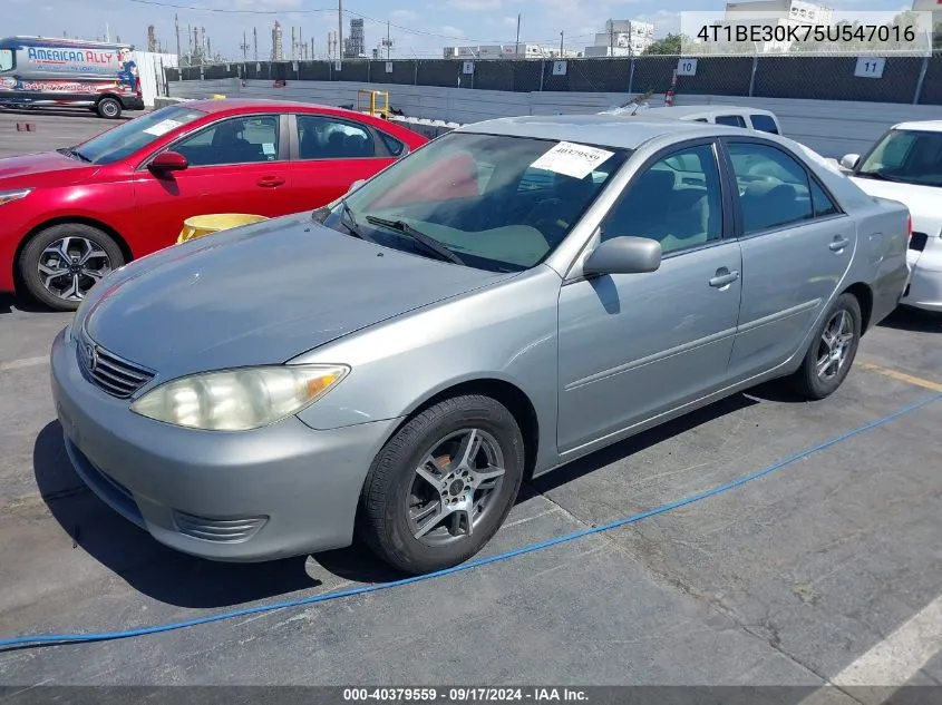 4T1BE30K75U547016 2005 Toyota Camry Le