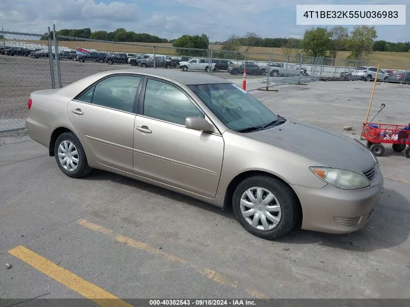 4T1BE32K55U036983 2005 Toyota Camry Le