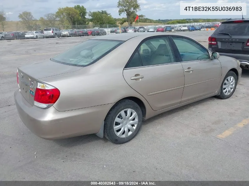 4T1BE32K55U036983 2005 Toyota Camry Le