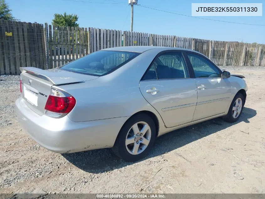 JTDBE32K550311330 2005 Toyota Camry Se