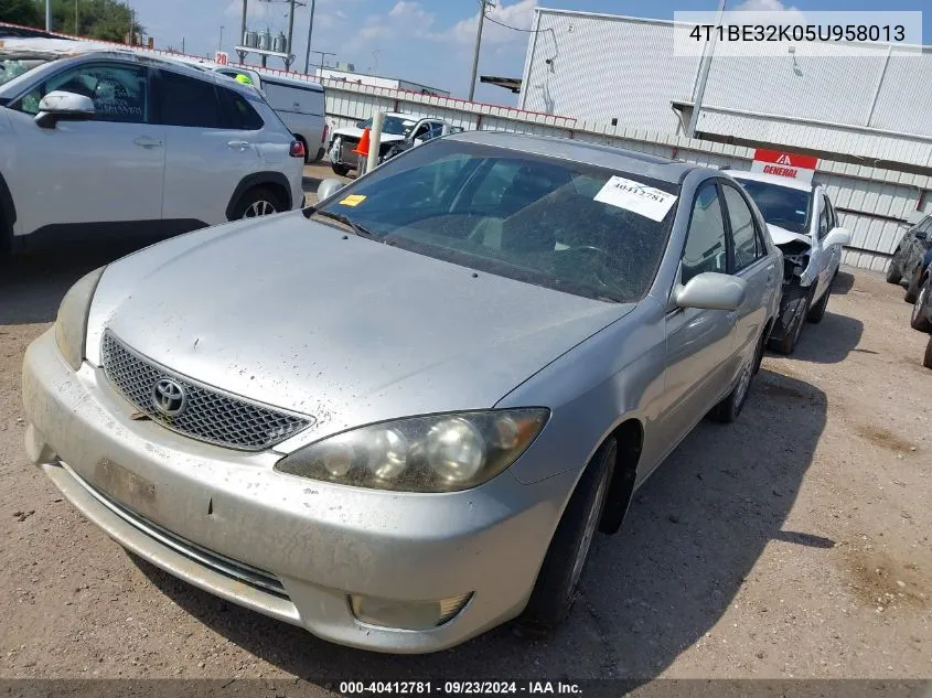 4T1BE32K05U958013 2005 Toyota Camry Se