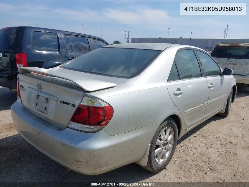 4T1BE32K05U958013 2005 Toyota Camry Se