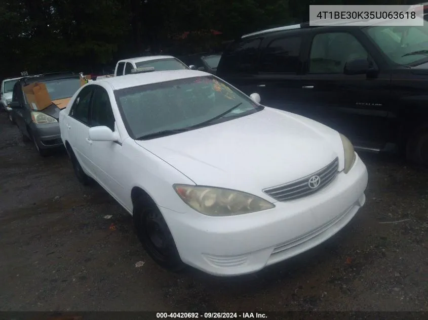 4T1BE30K35U063618 2005 Toyota Camry Le