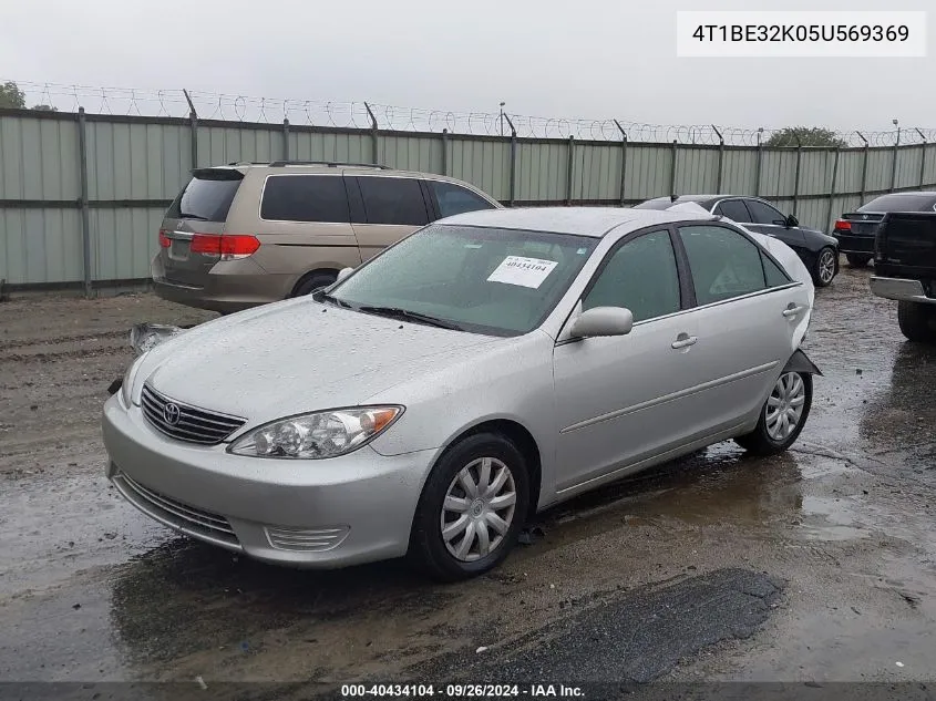 4T1BE32K05U569369 2005 Toyota Camry Le