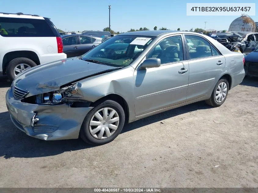 4T1BE32K95U637457 2005 Toyota Camry Le