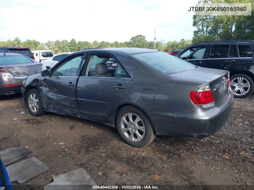 JTDBF30K850165960 2005 Toyota Camry Xle V6