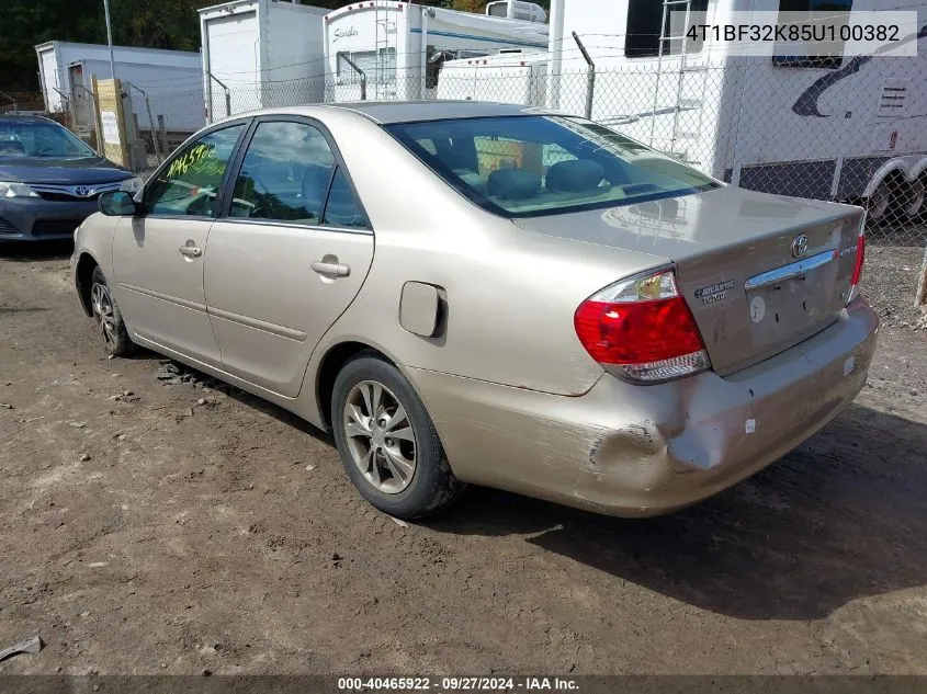 4T1BF32K85U100382 2005 Toyota Camry Le V6