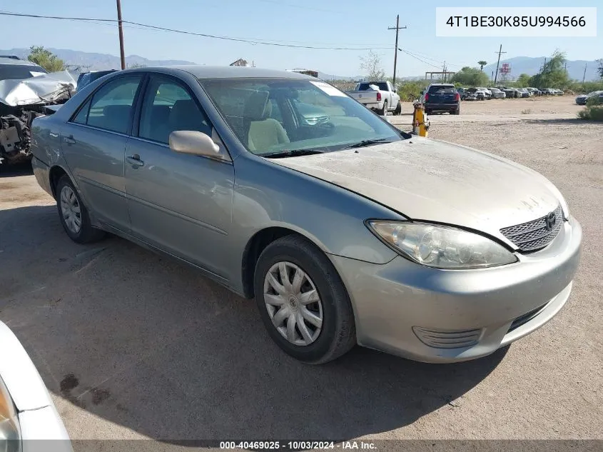 4T1BE30K85U994566 2005 Toyota Camry Le