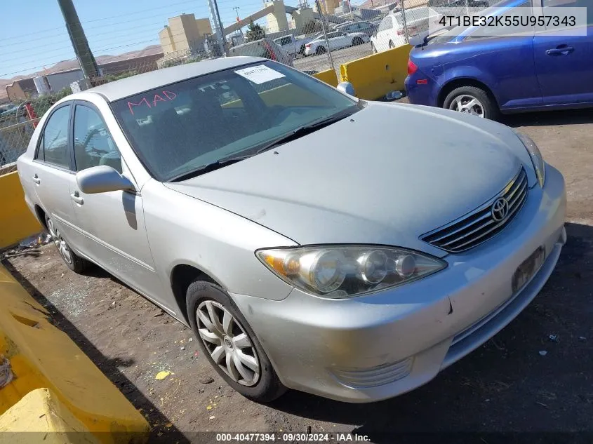 4T1BE32K55U957343 2005 Toyota Camry Le/Xle/Se