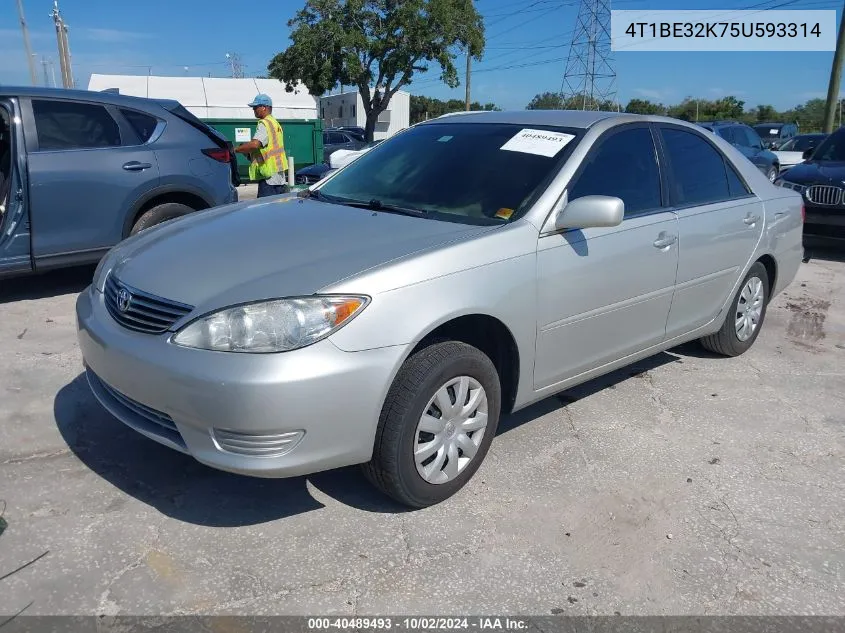 4T1BE32K75U593314 2005 Toyota Camry Le