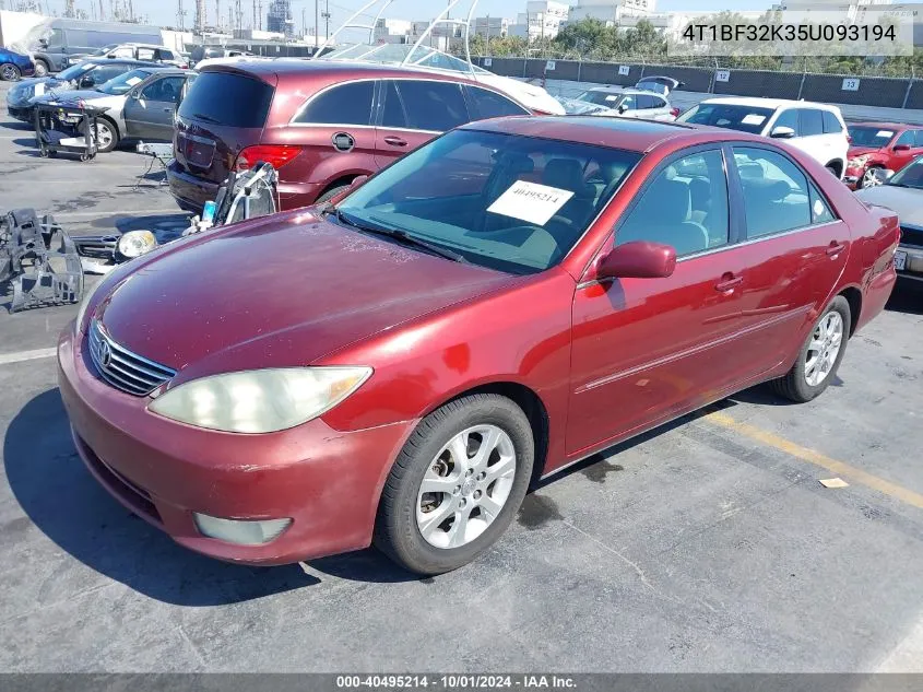 4T1BF32K35U093194 2005 Toyota Camry Xle V6