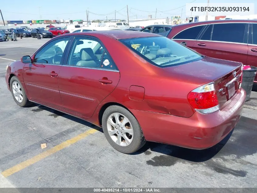 4T1BF32K35U093194 2005 Toyota Camry Xle V6