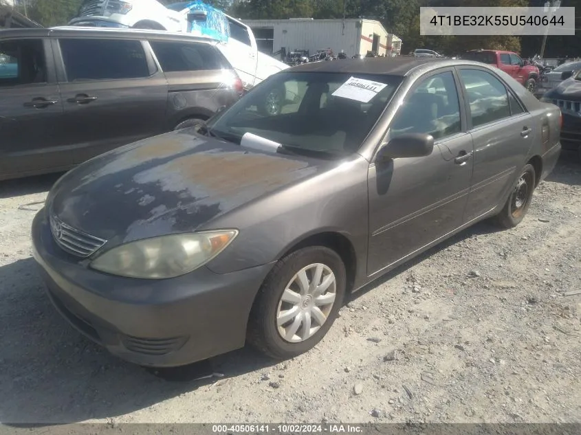 4T1BE32K55U540644 2005 Toyota Camry Le