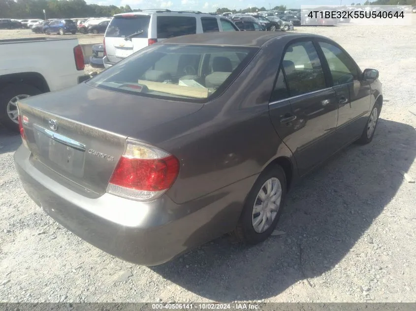 4T1BE32K55U540644 2005 Toyota Camry Le