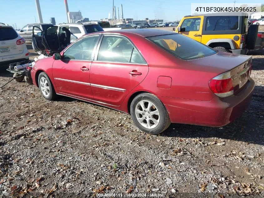 4T1BF30K45U096625 2005 Toyota Camry Xle V6