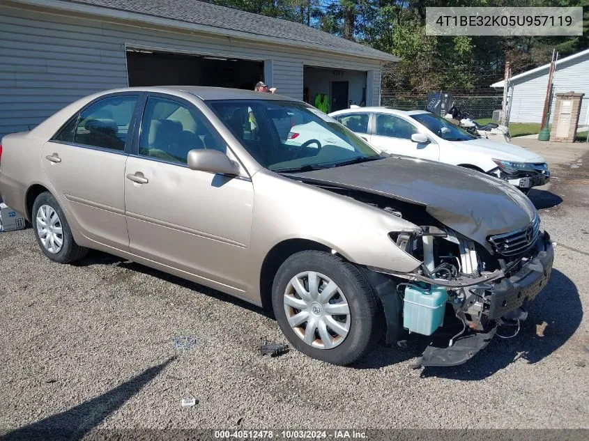 4T1BE32K05U957119 2005 Toyota Camry Le