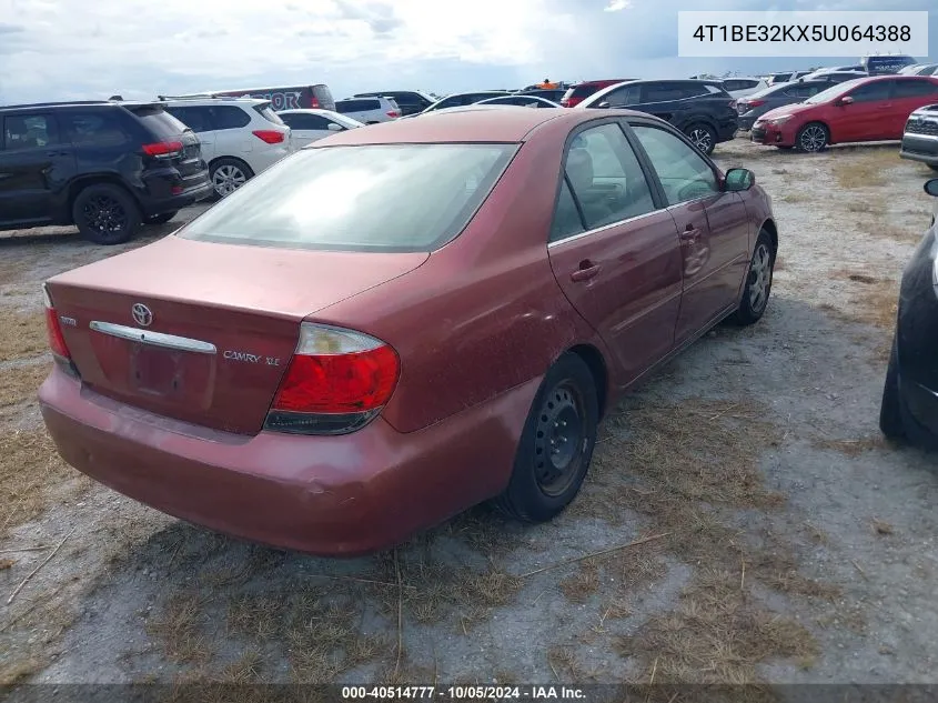 4T1BE32KX5U064388 2005 Toyota Camry Le/Xle/Se