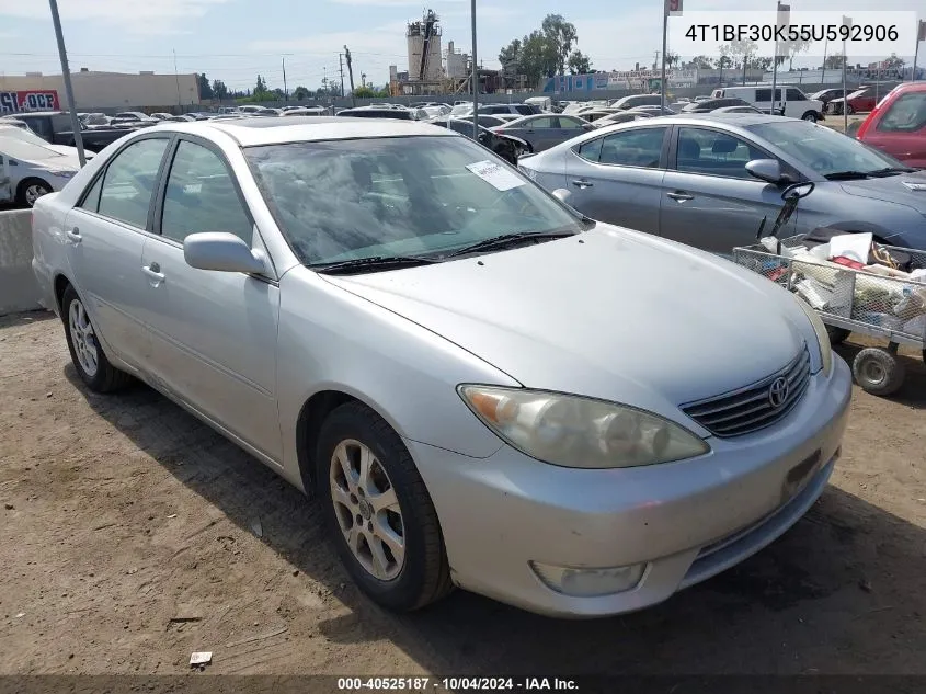 4T1BF30K55U592906 2005 Toyota Camry Xle V6