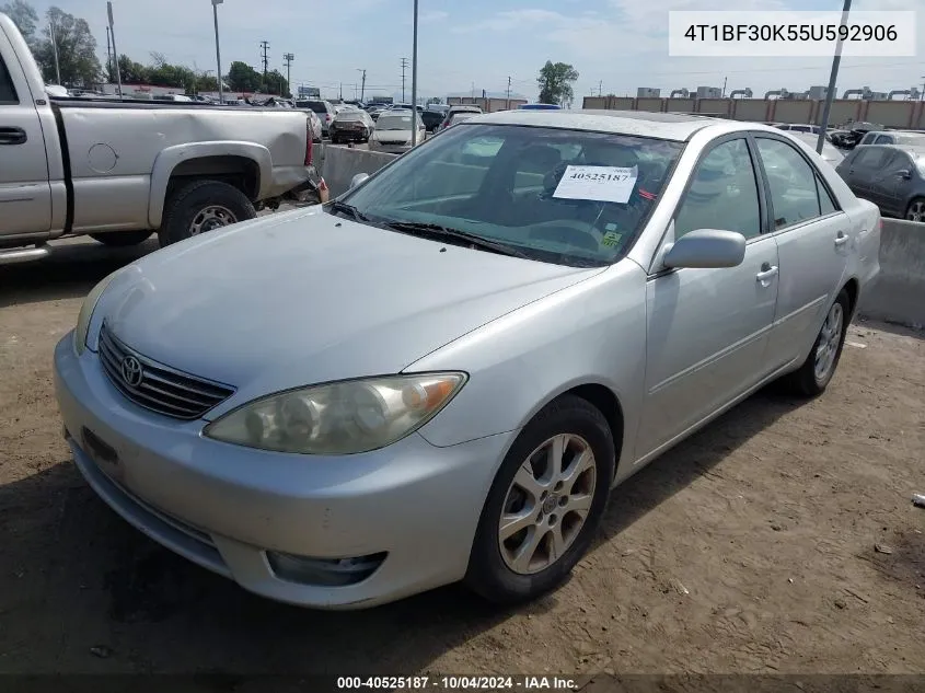 4T1BF30K55U592906 2005 Toyota Camry Xle V6