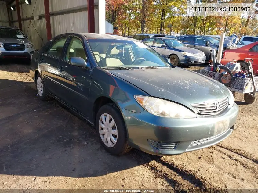 4T1BE32KX5U088903 2005 Toyota Camry Le