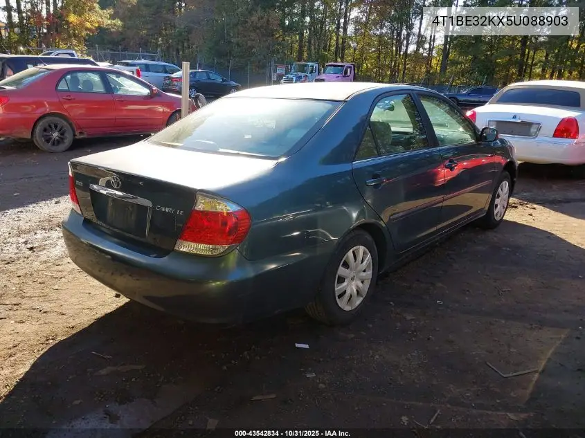 4T1BE32KX5U088903 2005 Toyota Camry Le
