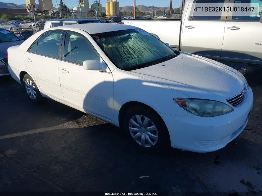 4T1BE32K15U018447 2005 Toyota Camry Le