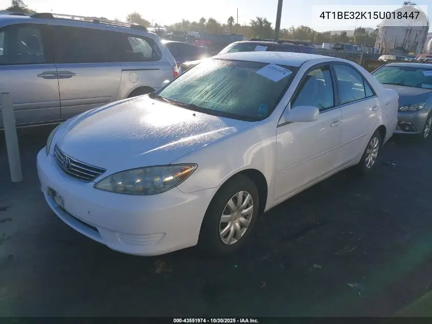 4T1BE32K15U018447 2005 Toyota Camry Le