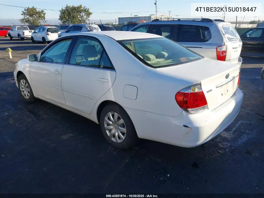 4T1BE32K15U018447 2005 Toyota Camry Le