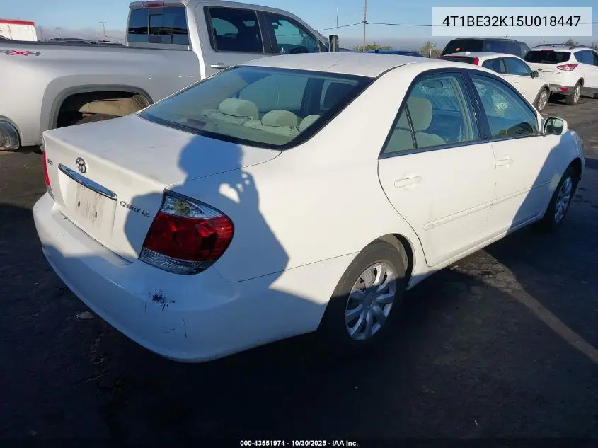 4T1BE32K15U018447 2005 Toyota Camry Le