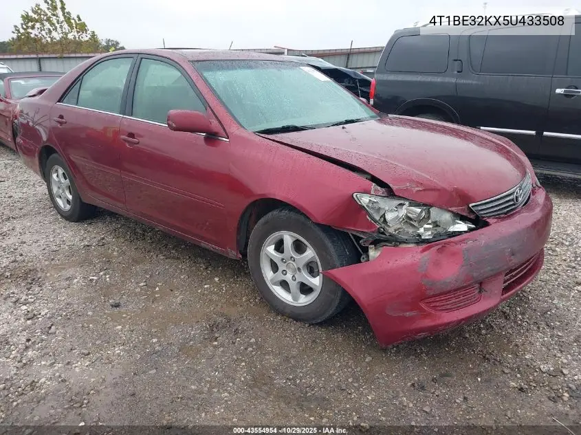 4T1BE32KX5U433508 2005 Toyota Camry Le