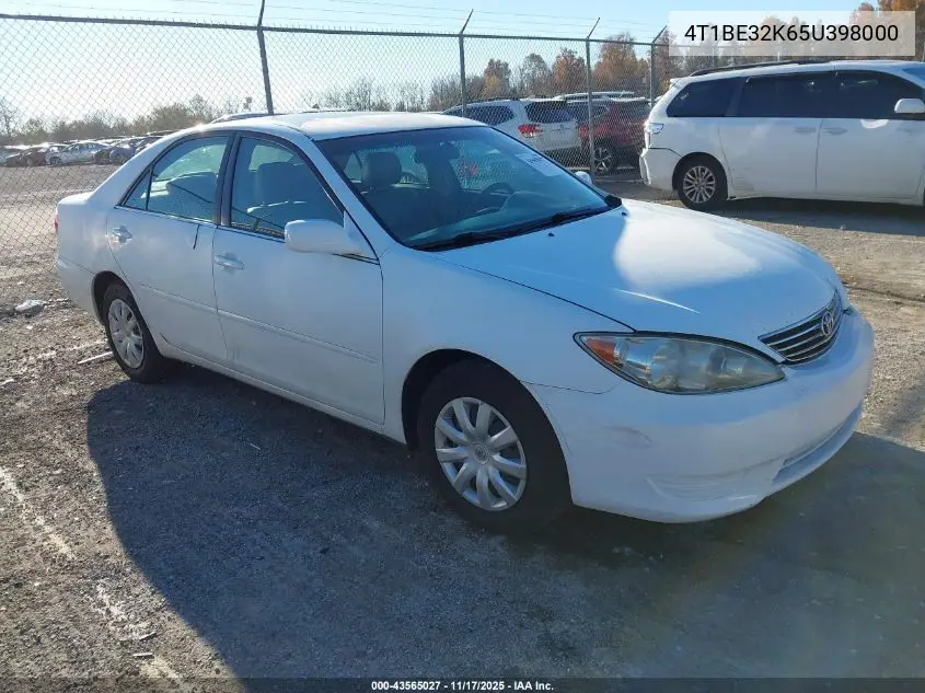 4T1BE32K65U398000 2005 Toyota Camry Le