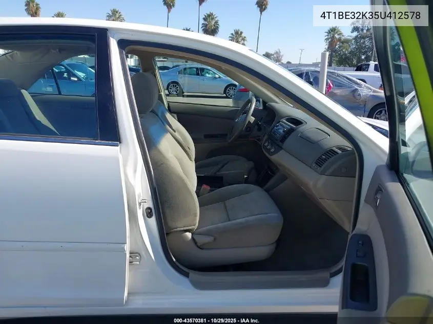 4T1BE32K35U412578 2005 Toyota Camry Le