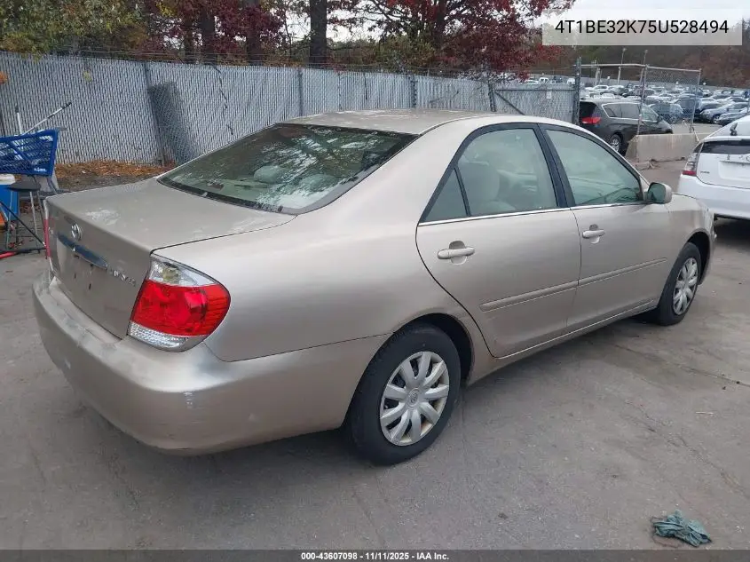 4T1BE32K75U528494 2005 Toyota Camry Le