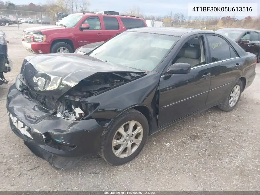 4T1BF30K05U613516 2005 Toyota Camry Xle V6