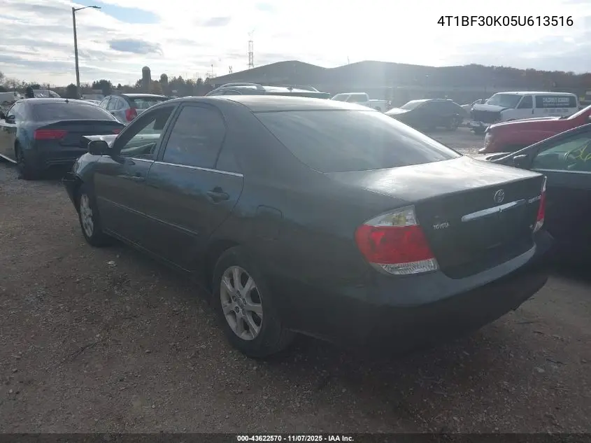 4T1BF30K05U613516 2005 Toyota Camry Xle V6