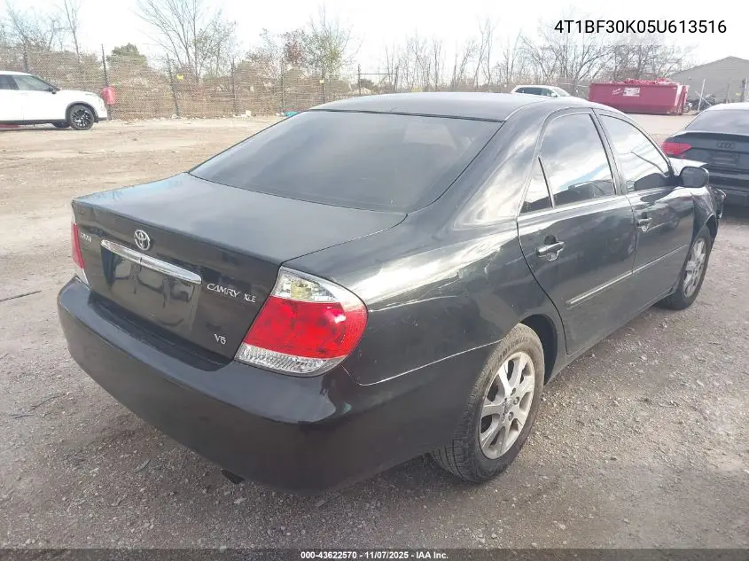 4T1BF30K05U613516 2005 Toyota Camry Xle V6