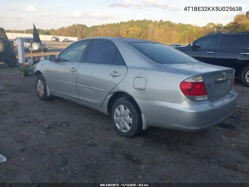 4T1BE32KX5U025638 2005 Toyota Camry Le