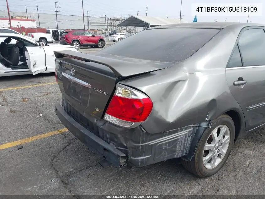 4T1BF30K15U618109 2005 Toyota Camry Xle V6