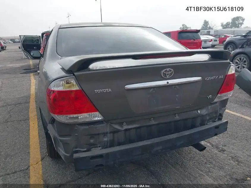 4T1BF30K15U618109 2005 Toyota Camry Xle V6