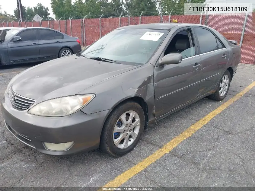 4T1BF30K15U618109 2005 Toyota Camry Xle V6